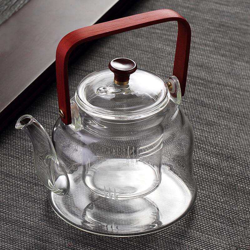 耐高温玻璃煮茶壶泡茶壶电陶炉烧水煮黑茶普洱蒸气煮茶器茶具