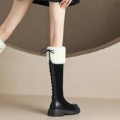 粗跟厚底骑士款 好看 加绒长款 长筒款 女雪地款
