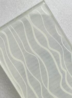新款直销钢化白色夹丝玻璃餐厅墙现代简约隔断夹膜夹层玻璃夹胶玻
