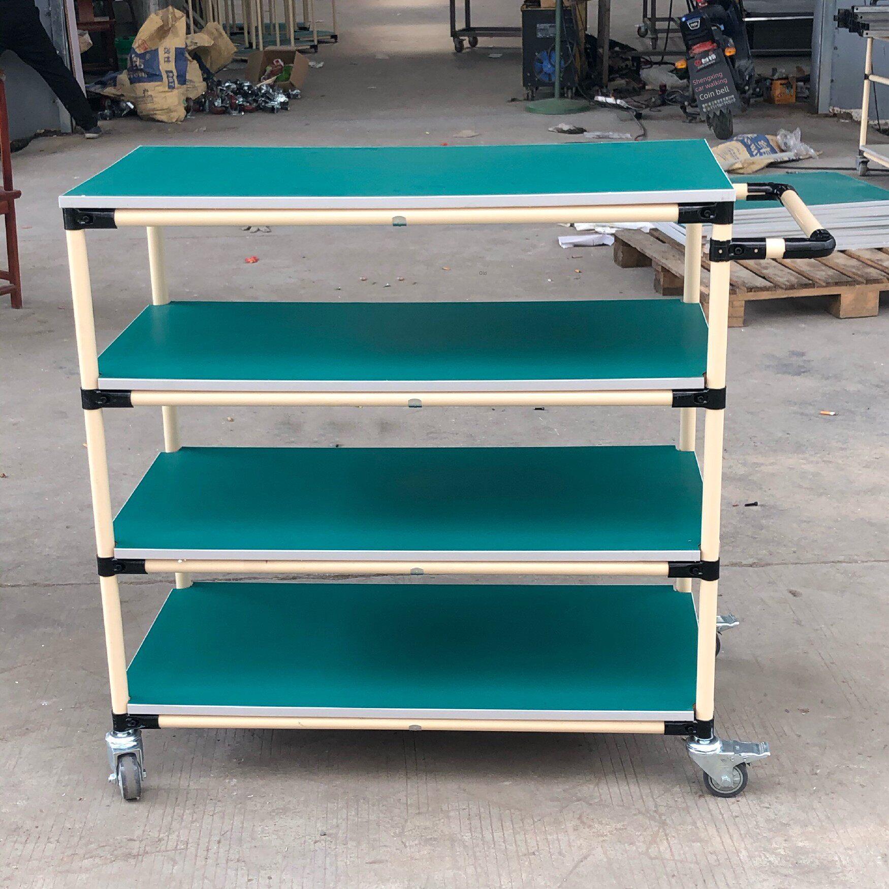 精益管防静电周转车物料架车间带轮手推车工具车多层物料车老化架