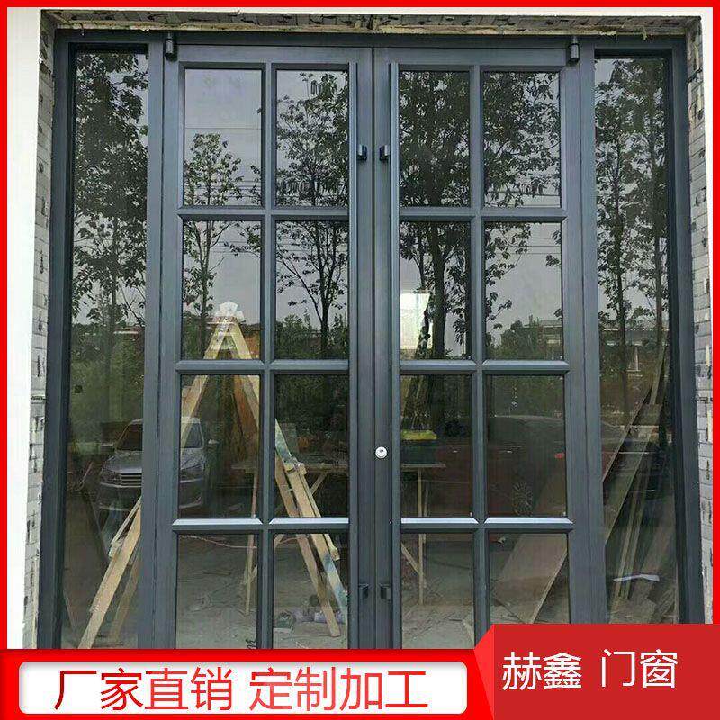 定 制双向开关钢化玻璃地弹簧门 大玻璃门 吊趟门 不锈钢地弾门