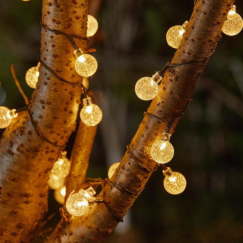 太阳能水晶球led跨境气泡装饰灯