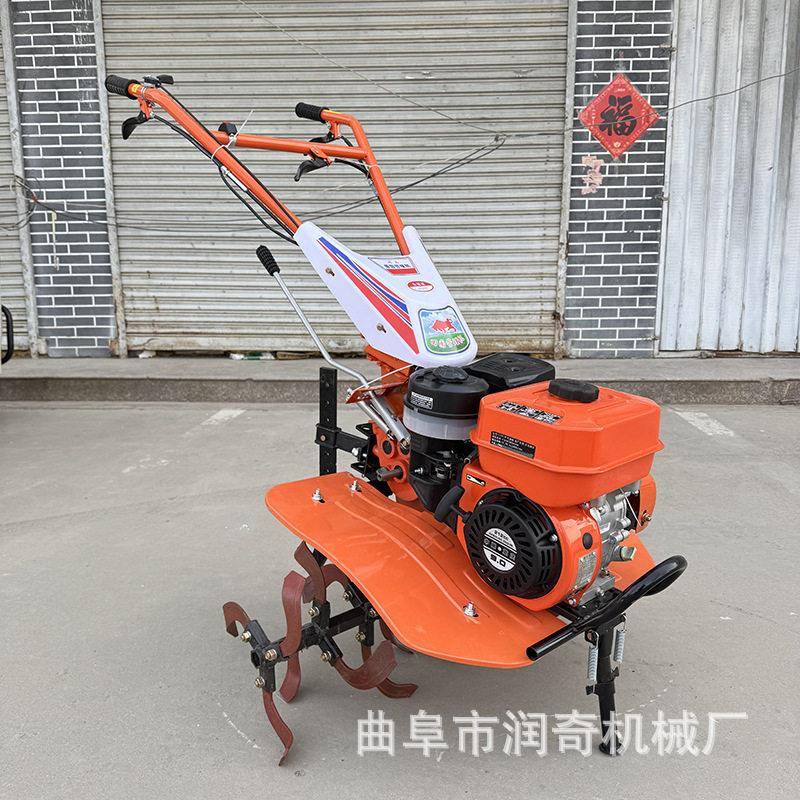两驱小型微耕机农用翻土旋耕开沟机果园菜园松土耕地除草农机