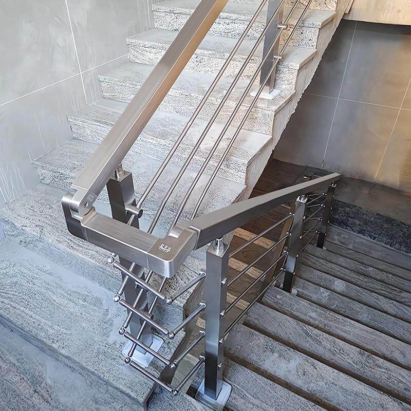 楼梯扶手护栏不锈钢立柱农村自建房楼梯简约现代室内家用阳台栏杆