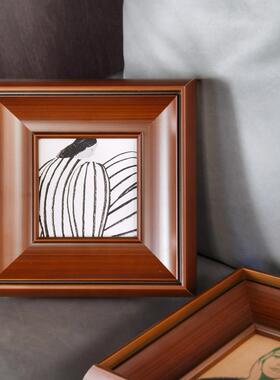 小众艺复古装饰室法式术中古风客厅卧餐边柜挂画桌面摆ZC-010画画