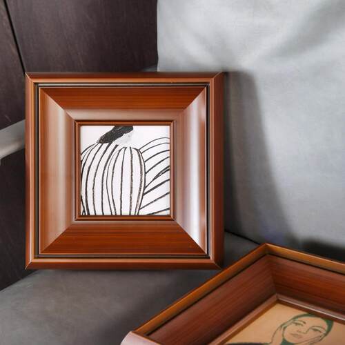 新款直销小众艺术复古装饰画 法式中古风客厅卧室餐边柜挂画桌面