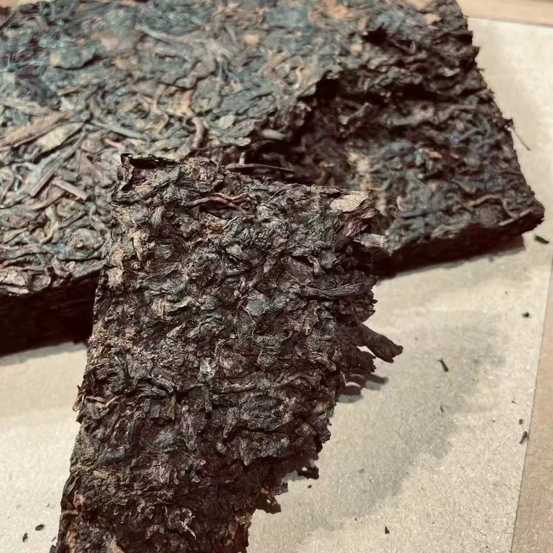九十年代茶經九六方磚普洱熟茶磚幹倉老茶500克/一包 普洱茶 BUASHOP普洱老茶