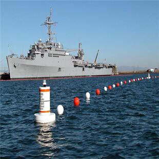 厂家海面钢链串联拦截隔离警示浮球浮漂