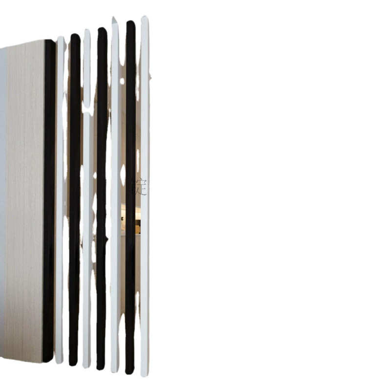 屏风隔断入户玄关木条进门客厅实木遮挡格栅免打孔门厅装饰立柱子