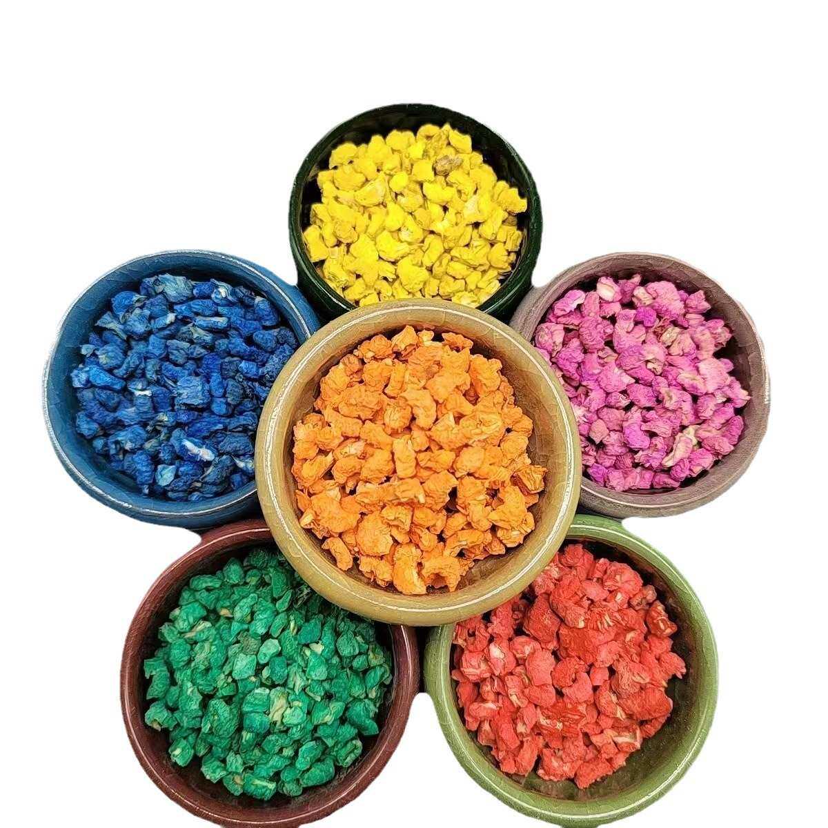 厂家直供染色玉米芯颗粒香包填充宠物垫料磨料染色玉米芯量大从优