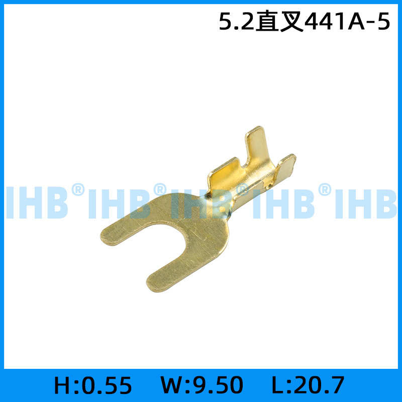 (IHB)科欣 3.2/4.2叉形 接地环线耳 冷压 接线端子 U型铜鼻子