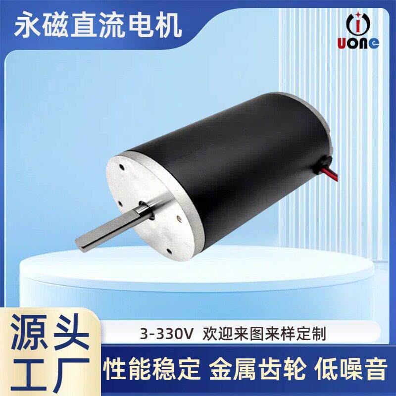 12V-230V微型直式直流电机大功率大力矩马达发电机钢管空气净化