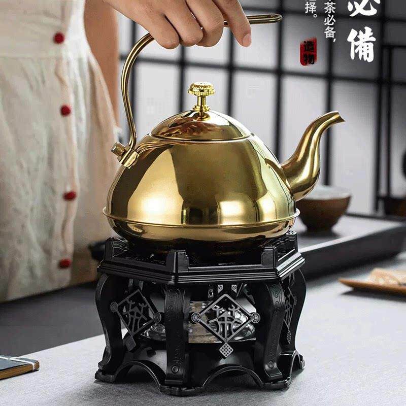 兴梵古典式酒精炉煮茶炉户外便携式酒精加热烧水茶炉酒精灯保温座