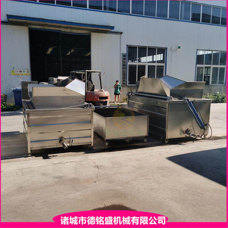 变频调速带搅拌的肉皮温皮锅 干猪皮温皮机 小卷皮油炸机