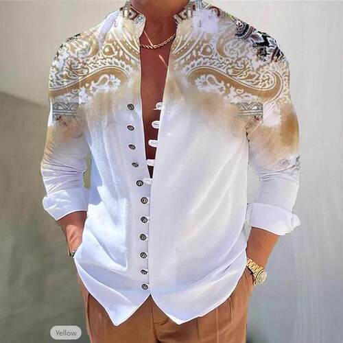 Chinese Style Men's Shirt - Casual Retro Classic Cotton Top