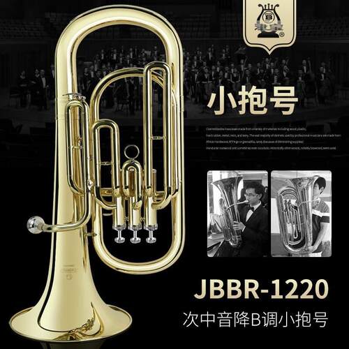 津宝小抱号JBBR-1220次中音三立健大号降b调专业学校演奏成人学生