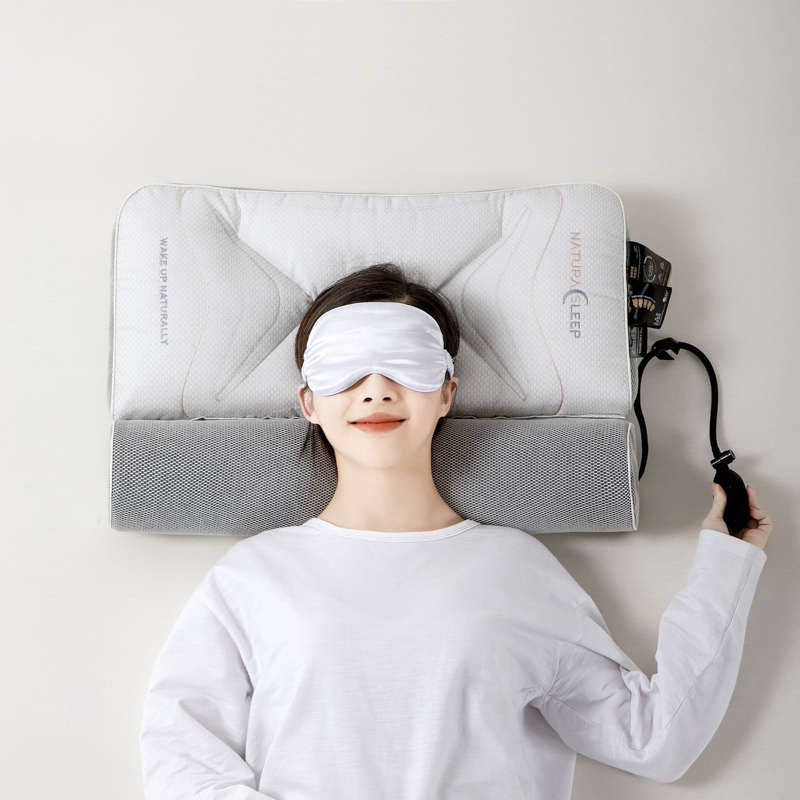 颈椎病人专用枕头充气可调节高度护颈椎助睡眠富贵包修复颈椎枕芯