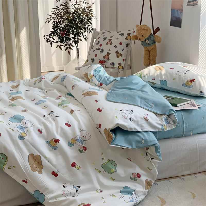 A类60支长绒棉儿童被幼儿FAYN0312园全棉被套102*15纯棉1.05m单套