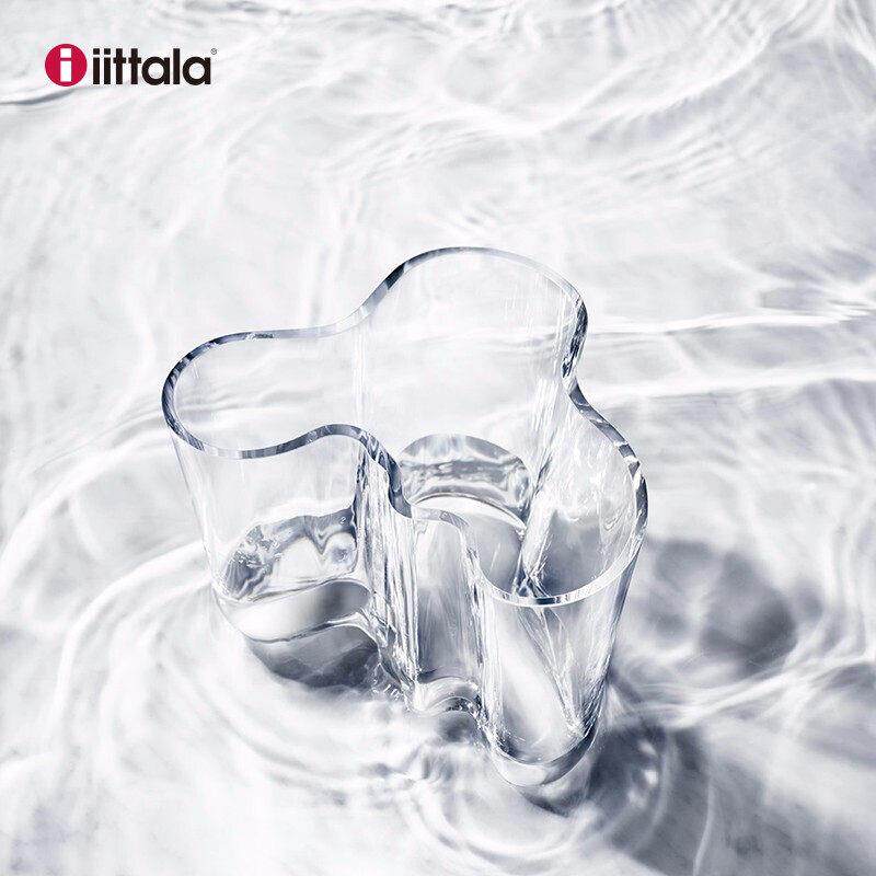 芬兰Iittala伊塔拉传奇湖泊花瓶玻璃碗手工轻奢装饰摆件创意礼物