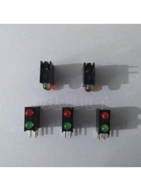 KINGBRIGHT今台 L-7104EB/1I1GD 2座红绿双色高亮LED电路板指示灯