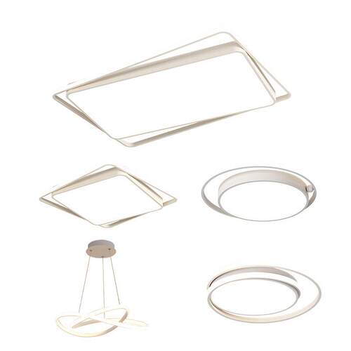 新品设计师LED吸顶灯客厅餐厅灯白现代简约房间卧室灯具全屋套餐