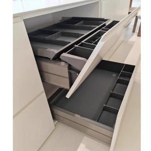 blum厨房收纳轻松抽锅具倾斜随心抽拉篮整体橱柜百隆双层抽屉式
