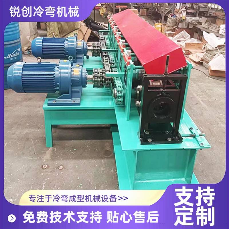 镀锌圆管压扁机椭圆管成型设备钢管加工小机器大用处