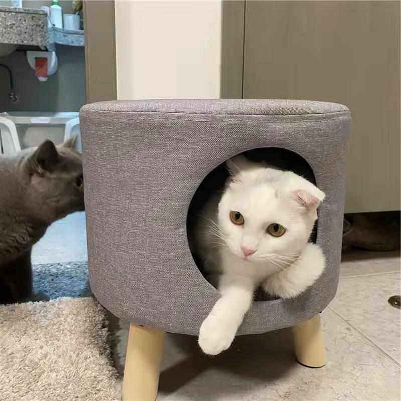 猫窝四季通用封闭式凳子人猫共用猫咪用品小幼猫屋房子通用保暖,宠物/宠物食品及用品,狗窝/屋/帐篷/沙发,淘宝优惠券,粉丝福利购,淘宝优惠卷