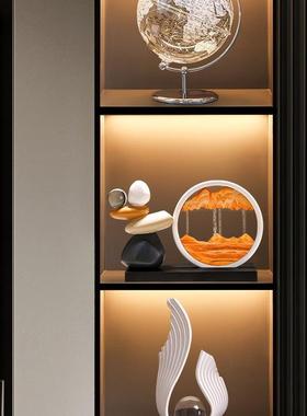 流关沙画摆件装客厅视电柜酒柜玄轻奢饰F98SMHSH品办公室