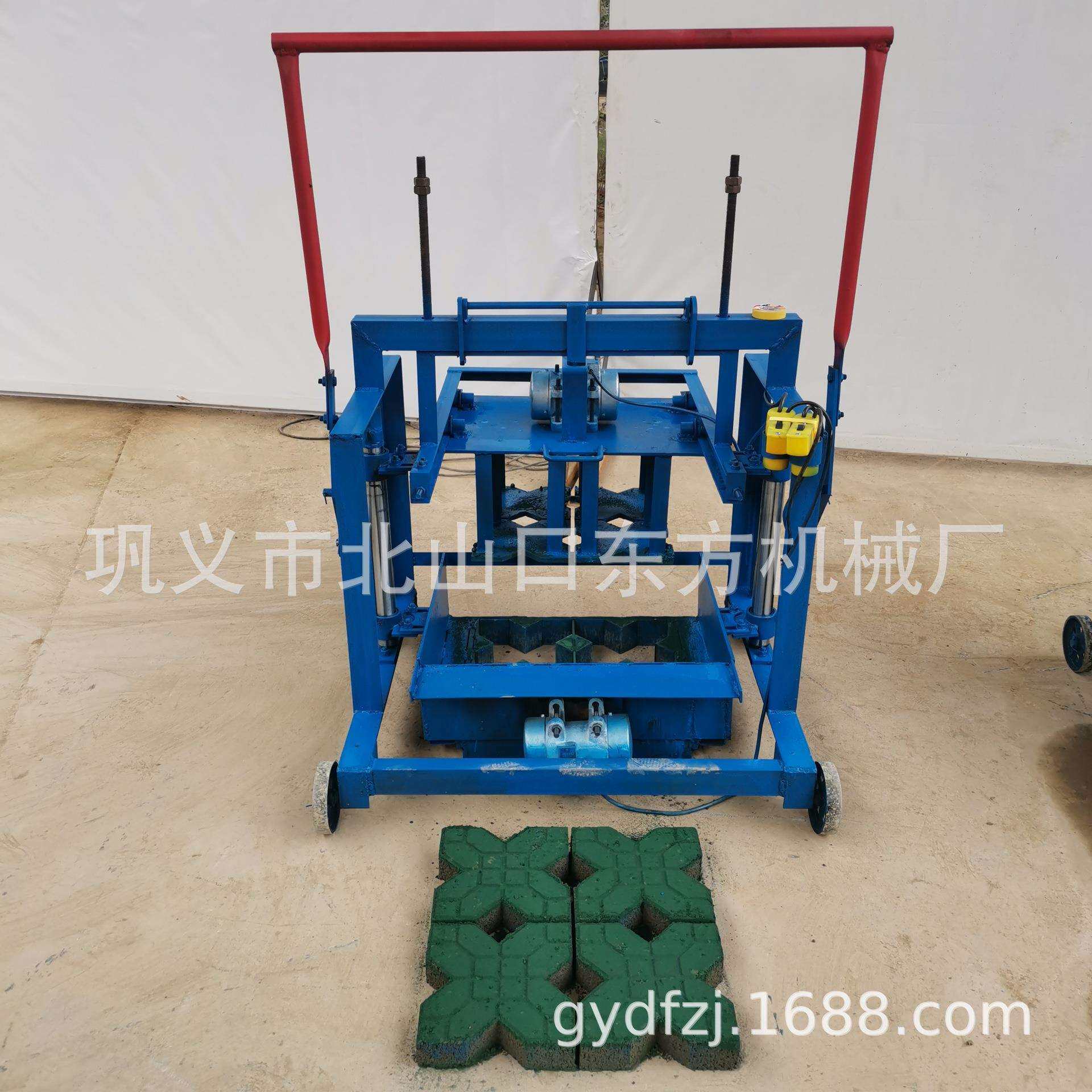 直推式水泥免烧砖机生产铺路砖可移动混凝土砖机出砖快 空心砖机
