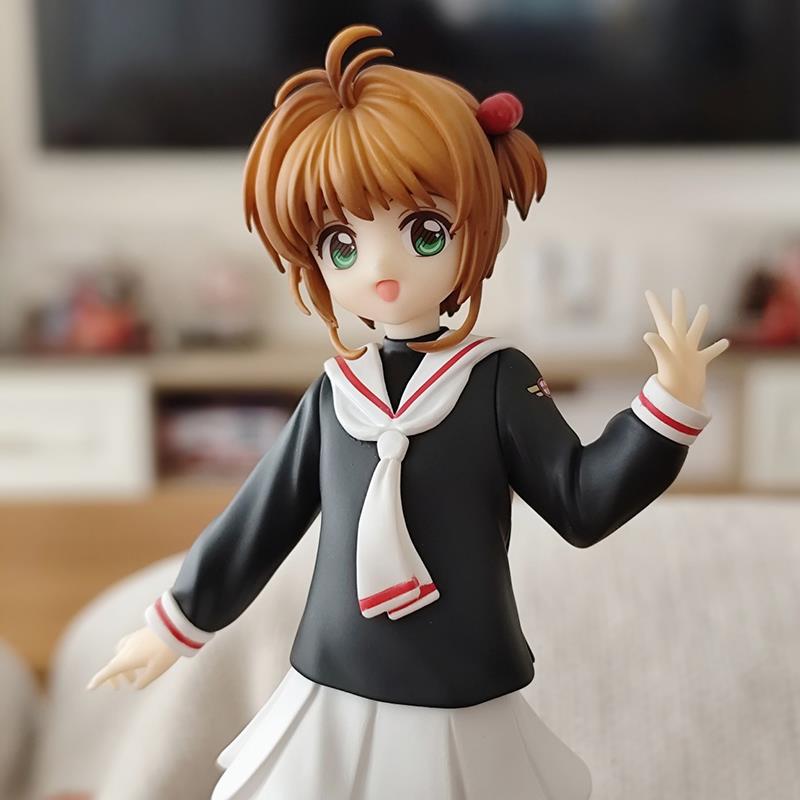 魔卡少女樱木之本樱手办站姿校服百变小樱模型二次元机箱摆件公仔