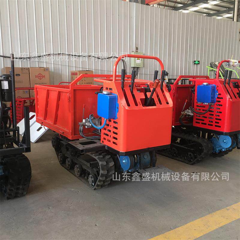 柴油履带运输车建筑工程砂石运输车林园农用液压自卸履带装载车