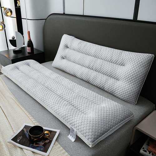 双人凉豆豆长枕头一体长枕芯助睡眠护颈椎整头情侣长条枕