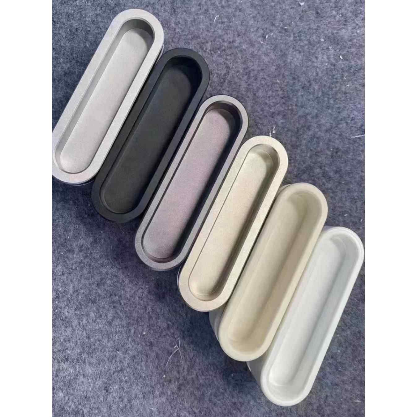 窄边框免打孔椭圆自粘拉手全实心玻璃移动推拉门即贴即用安全把手