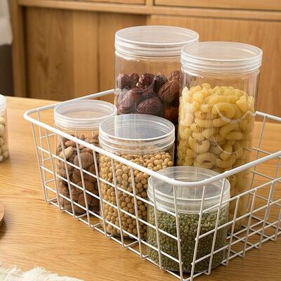 kitchen food plastic storage container box can bean bottle