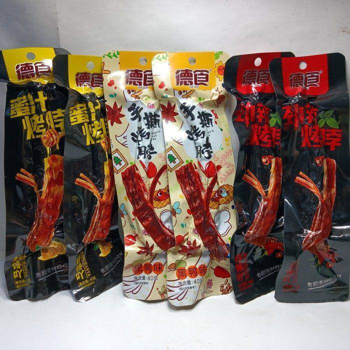 江西特产德食烤脖劲辣味鸡脖蜜汁烤脖黑鸭味熟食开袋即食42克零食