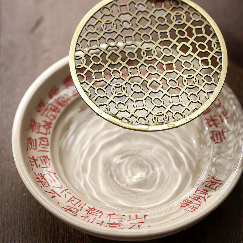 草木灰陋室铭壶承陶瓷单层蓄水茶承壶托盖碗底托养壶垫干泡盘茶台