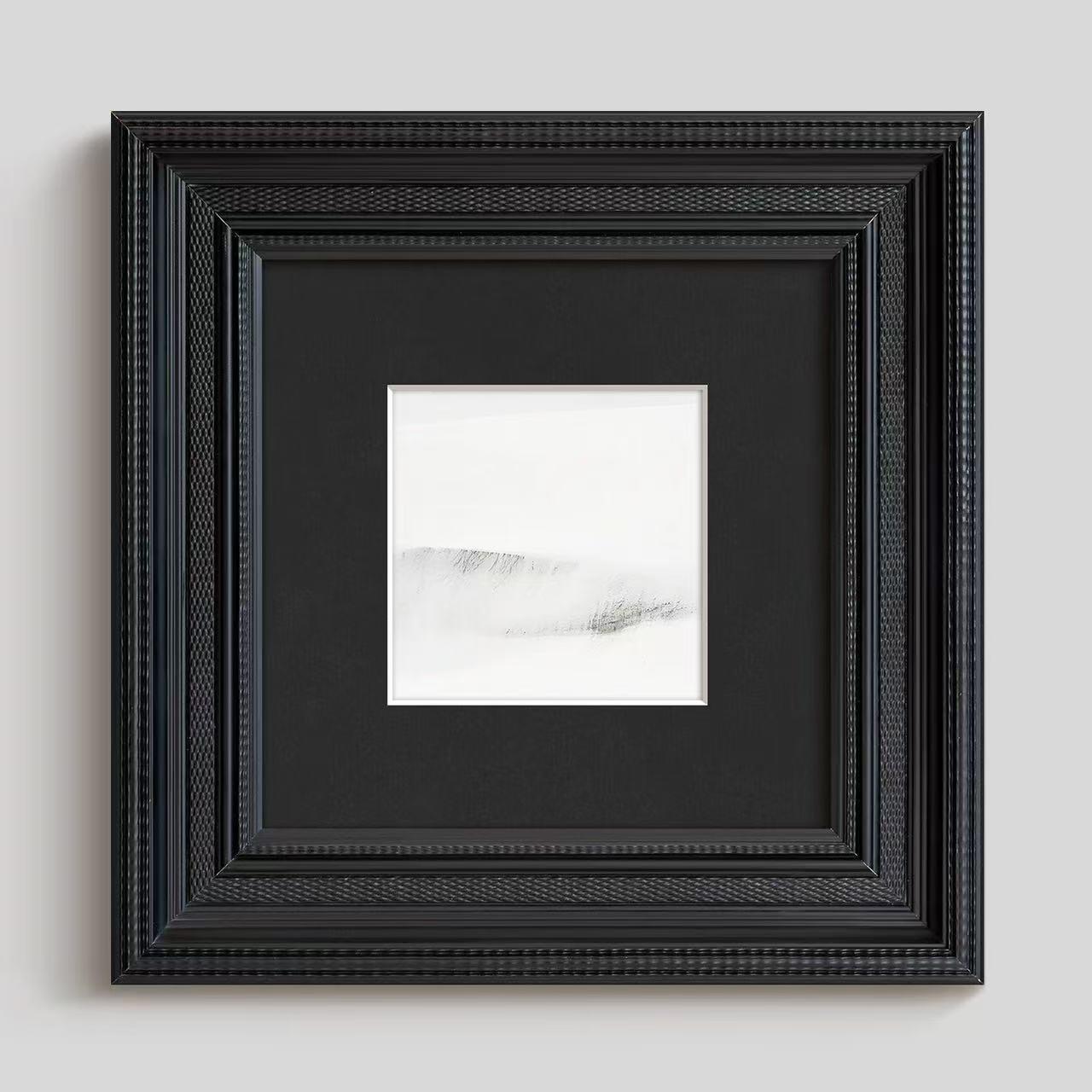 现代简约黑白摄影风景挂画美式客厅装饰画法式餐厅书房样板房壁画
