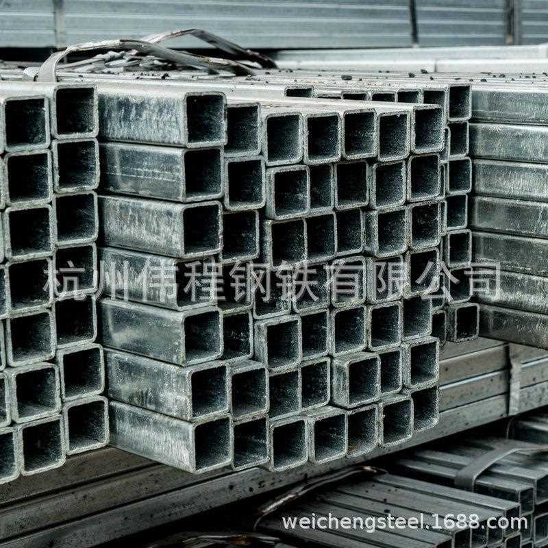 新款直销杭州镀锌方管厚壁矩形方钢管 Q235幕墙空心管工程铁管方