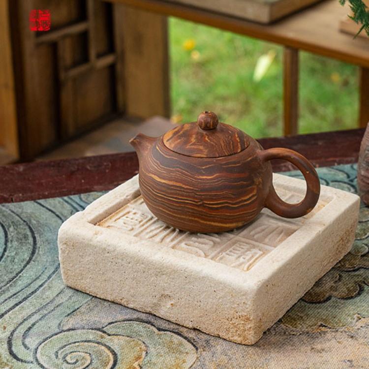 商厢非遗仿汉巴蜀汉陶吸水茶盘石砖中式汉仪四神兽简约茶台茶室