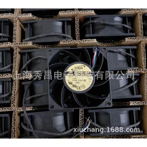原装ADDA 8038 12V 0.8A 大风量 AD0812HB-F7BDS 双滚珠 散热风扇