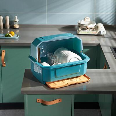 Drip tray for dishes, storage box for bowls and chopsticks,