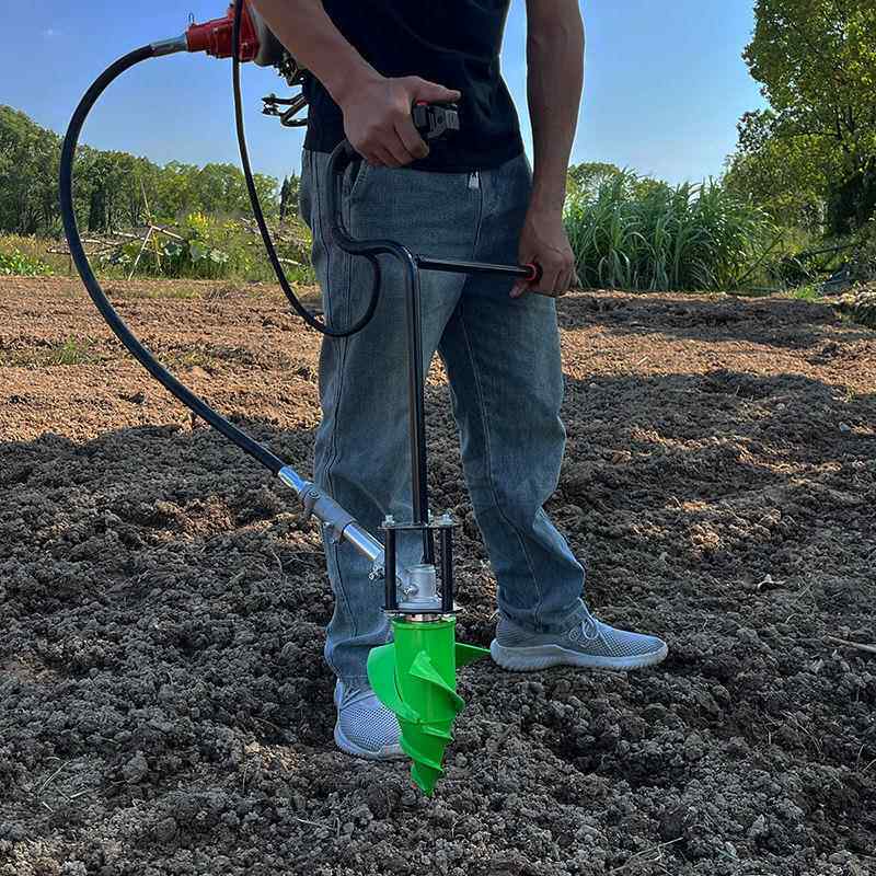 揹负割草机烟草种植机打塘机开 垦机打洞打窝挖穴机烟钻种烟打孔