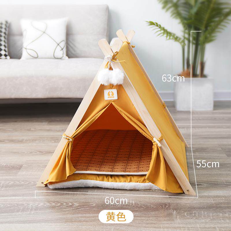高档猫帐篷狗窝宠物帐子篷式可洗房四季通窝用阳台小猫咪屋拆室内