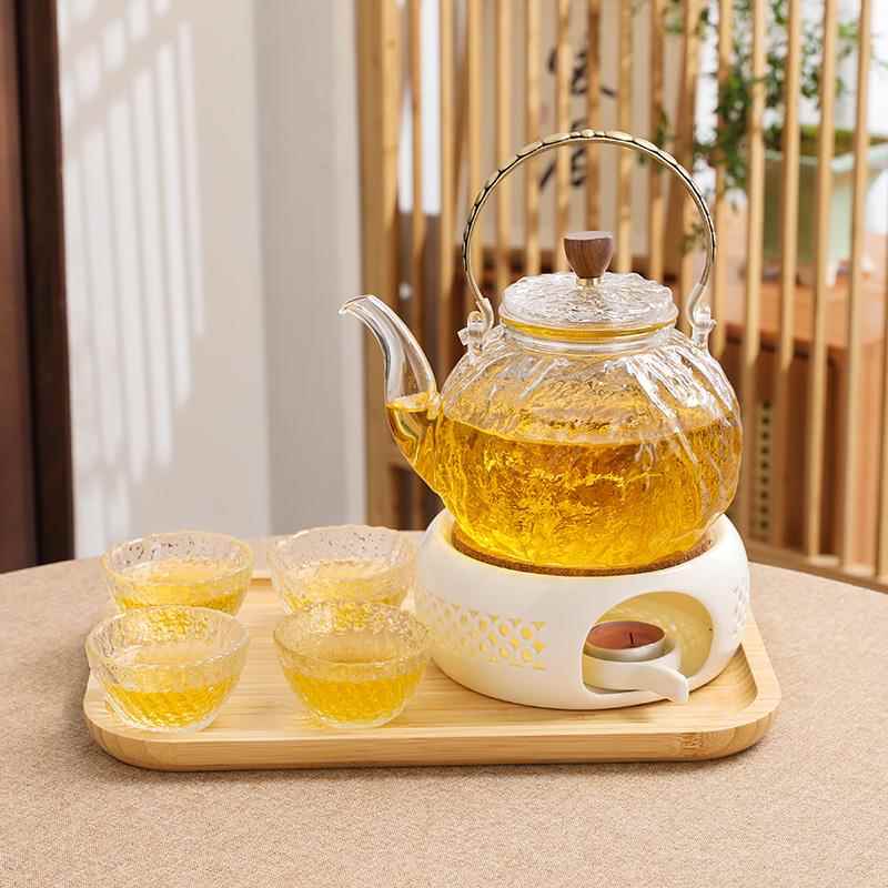 轻奢下午茶具套装酒店养生茶壶蜡煮茶炉