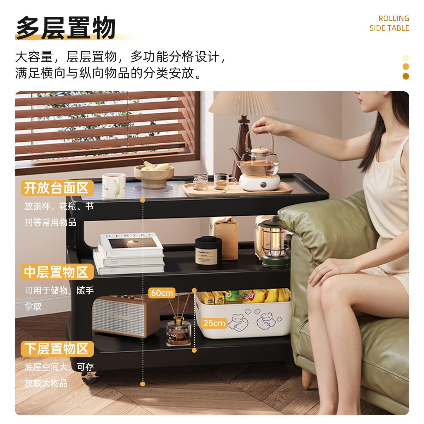 移古动边几实木沙发柜边柜客厅中风小茶几用卧室创意床XPW头家替
