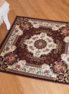 门BX62欧式地客毯玄关厅正方形入户进门垫电脑椅垫走廊脚垫F7SM8S