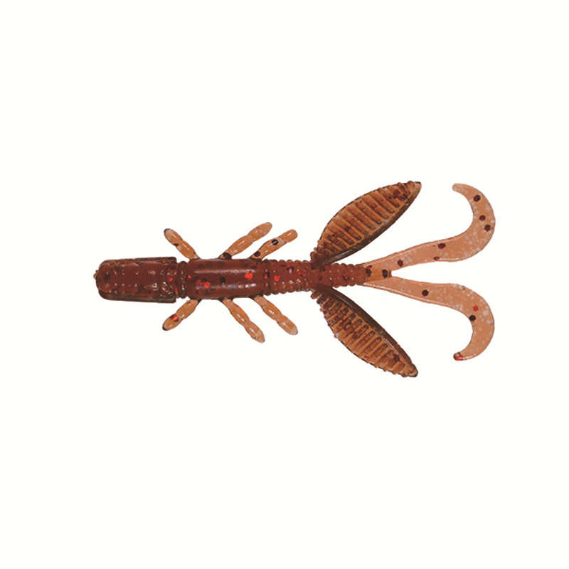 饵鱼饵5cm/加..虾仿生4g户外亚鳜斤加盐路软用品腥15鲈软垂钓黑装