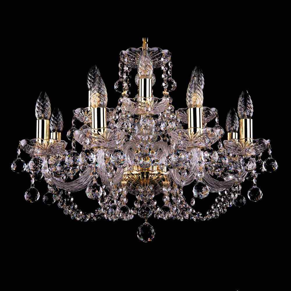 式水晶灯客厅欧奢华大气现代简TD0091约餐吊厅卧室蜡烛吊别墅复式