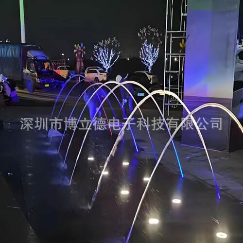 儿童戏水网红玻光跳泉不锈钢喷头室内室外广场池内带灯光可互动